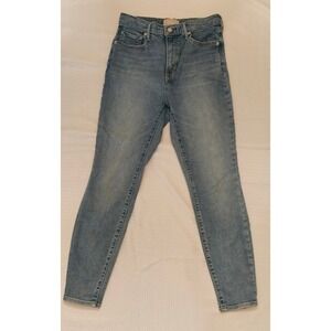 Everlane The Way High Skinny Jean Womens 31 Regular Blue High Rise Stretch Denim